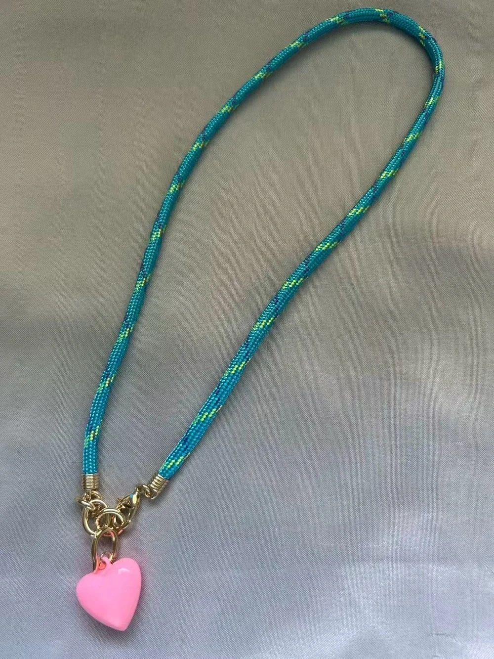 NWOT Roxanne Assoulin The Happy Cord Charm Necklace - Picture 2 of 2
